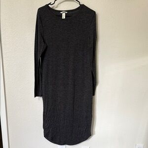 H&M Dark Heather Long Sleeve Dress
